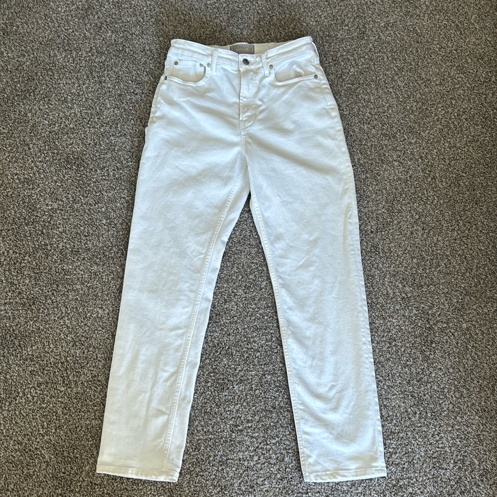 Everlane high-rise Straight Jean 27 regular white